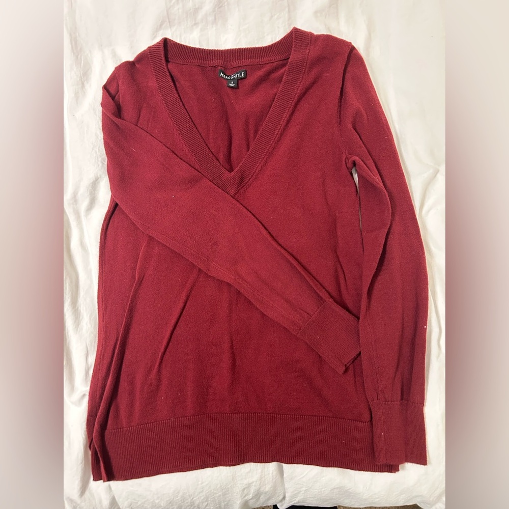 J. Crew Maroon Sweater Small